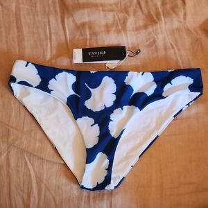 Tavik Navy and White Floral Bikini Bottom